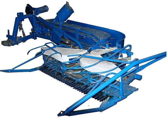 دروگر گندم و جو پشت تراکتور با بافه بند